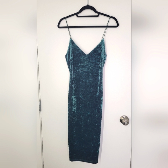 Velvet Midi Dress - Picture 1 of 2